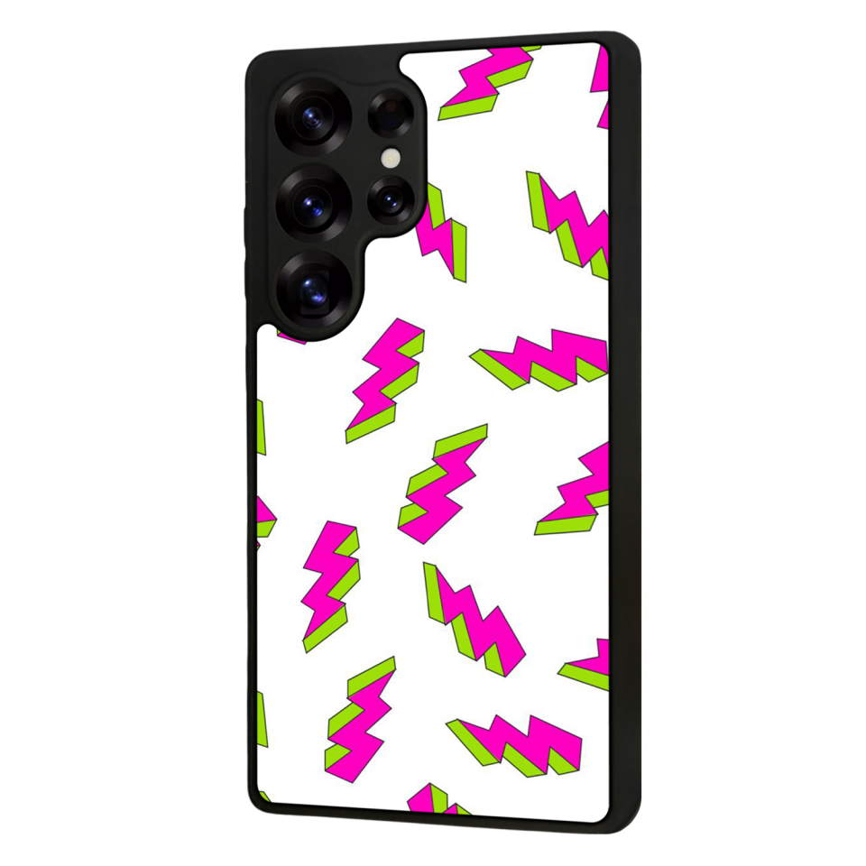 Samsung Galaxy S25 Ultra Uyumlu Simsek Tasarımlı Glossy Premium Kılıf