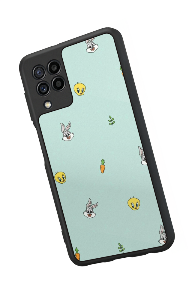 Samsung Galaxy M32 Uyumlu Tweety Tasarımlı Glossy Premium Kılıf