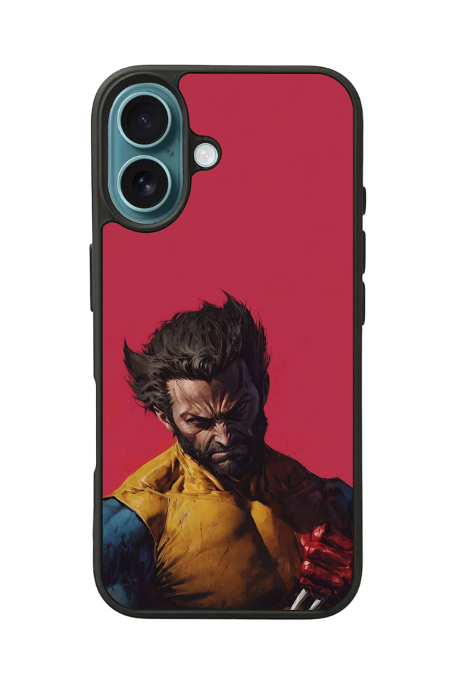 iPhone 16 Plus Uyumlu Wolverine Tasarımlı Glossy Premium Kılıf