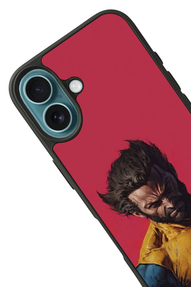 iPhone 16 Plus Uyumlu Wolverine Tasarımlı Glossy Premium Kılıf
