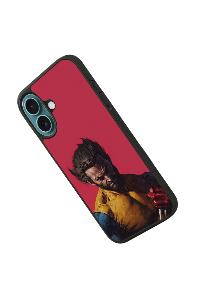 iPhone 16 Plus Uyumlu Wolverine Tasarımlı Glossy Premium Kılıf