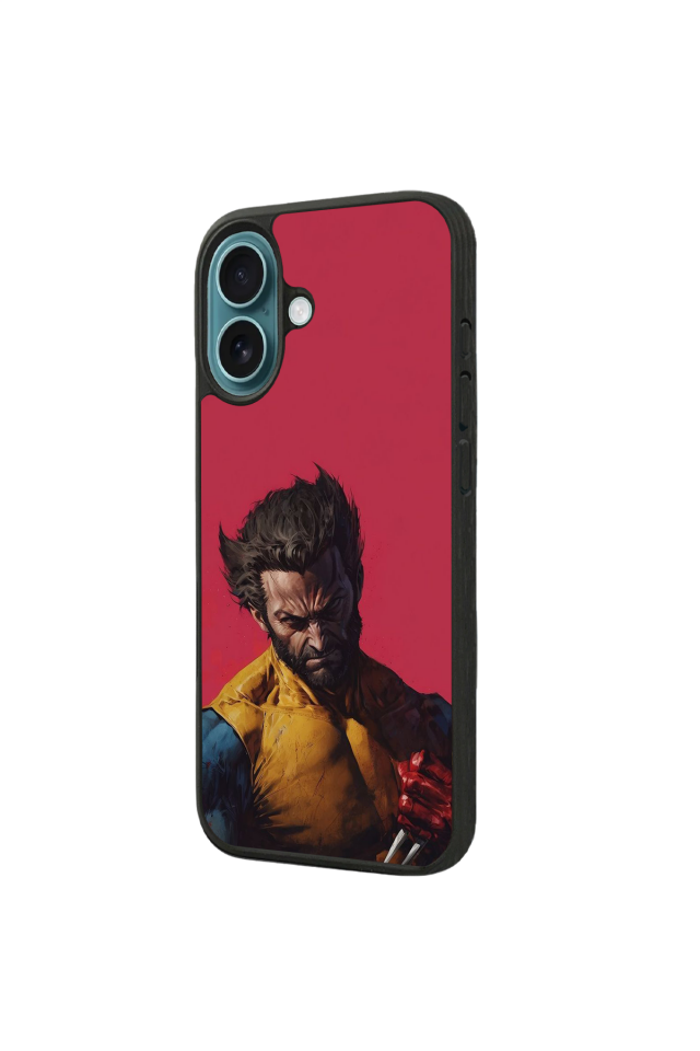 iPhone 16 Plus Uyumlu Wolverine Tasarımlı Glossy Premium Kılıf