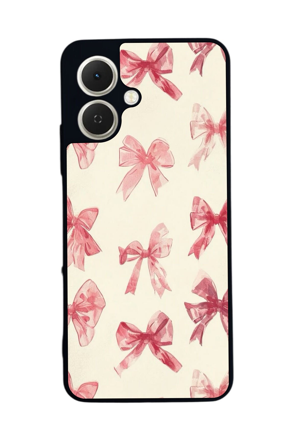Tecno Spark GO 2 Uyumlu Kurdele Tasarımlı Glossy Premium Kılıf
