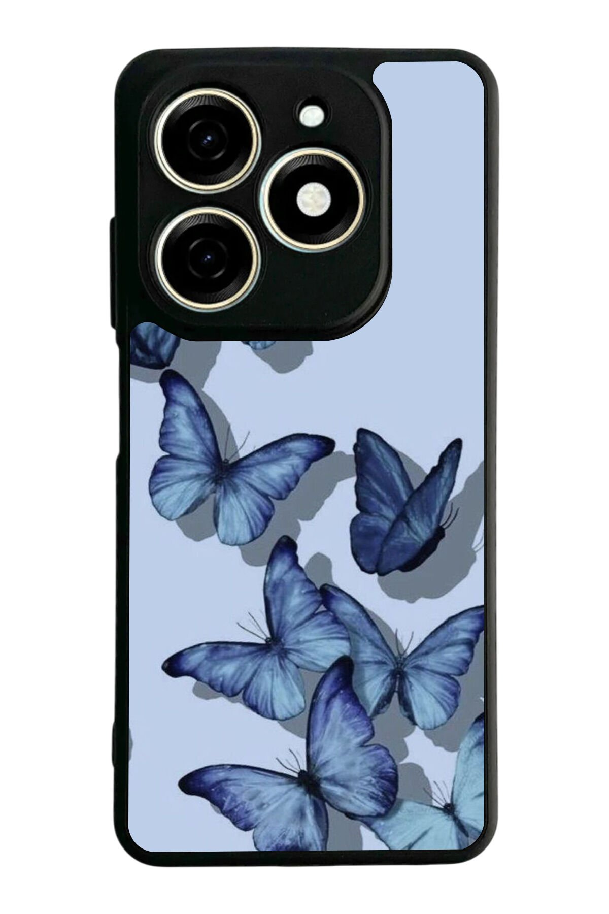 Tecno Spark 20/20C Uyumlu Kelebek Tasarımlı Glossy Premium Kılıf