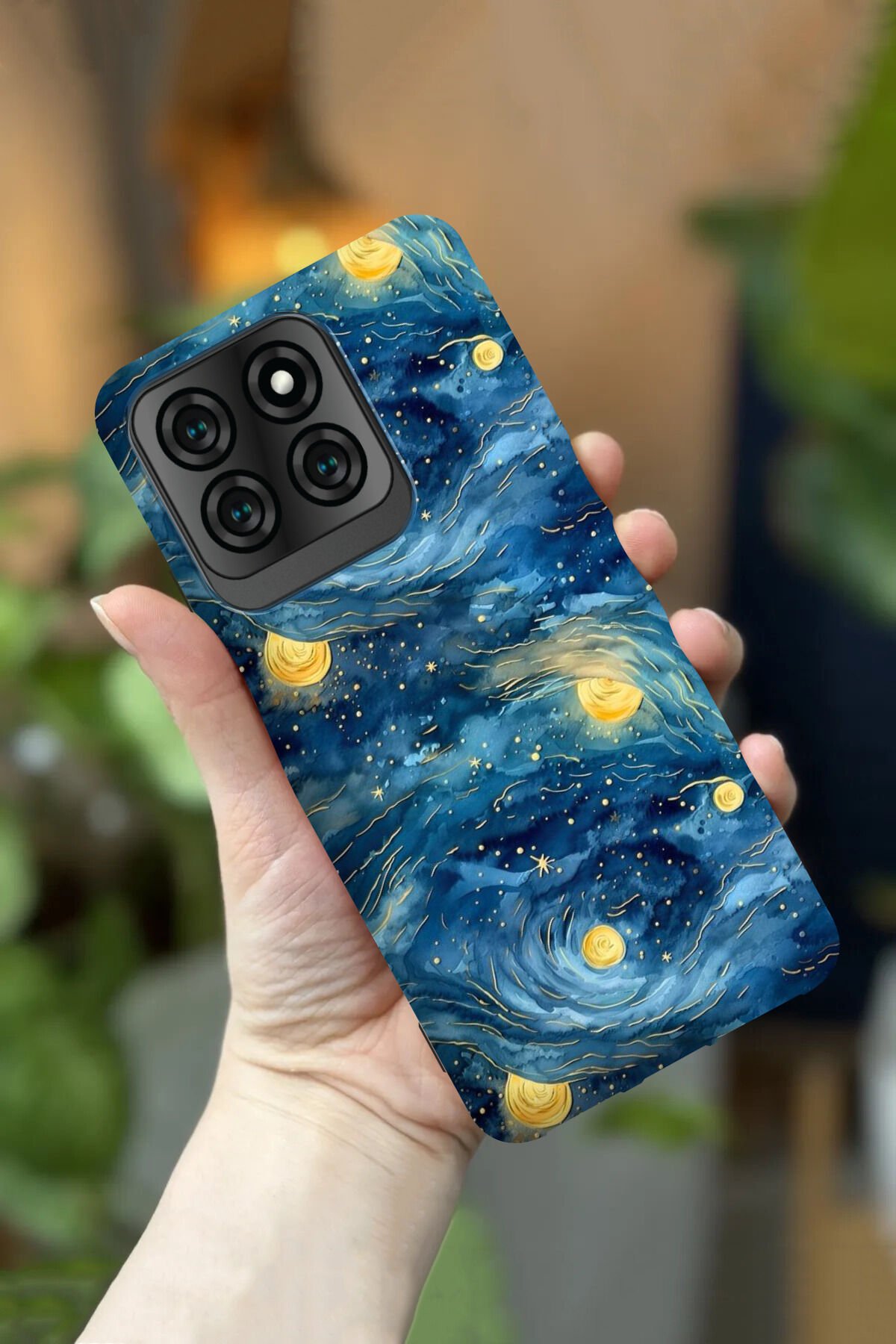 Reeder S71 Uyumlu Kamera Korumalı Yağlı Boya Tablo Desenli HD Baskılı Silikon Kılıf