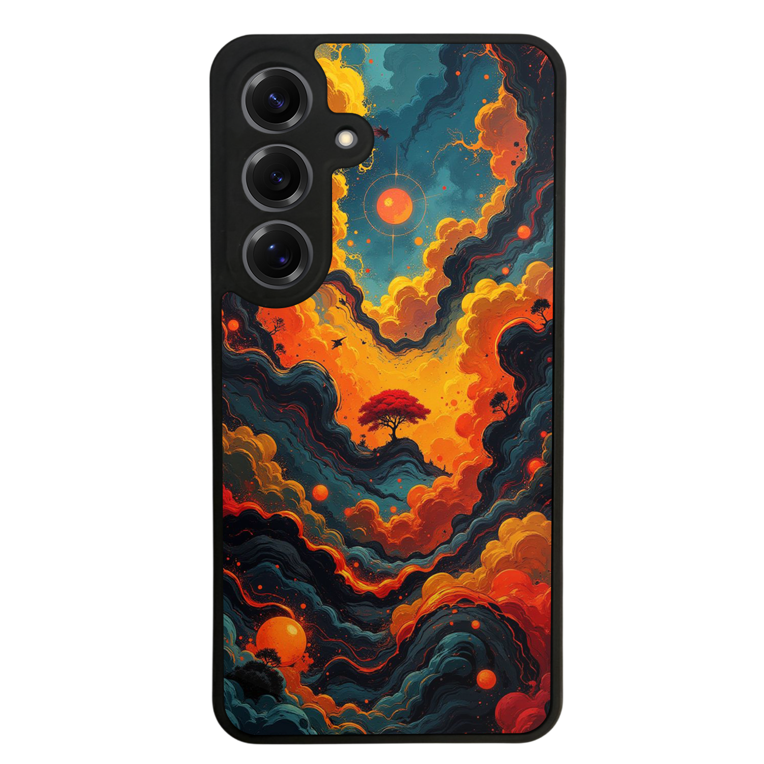 Samsung Galaxy S25 Uyumlu Abstract Tasarımlı Glossy Premium Kılıf