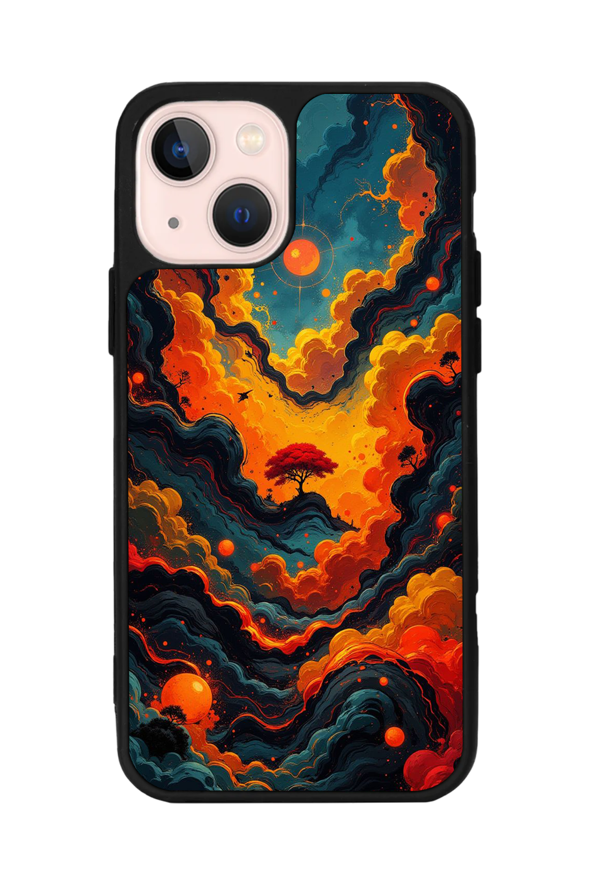 iPhone 13/14 Uyumlu Abstract Tasarımlı Glossy Premium Kılıf