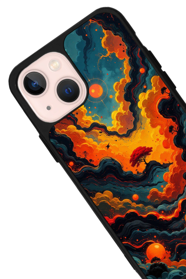 iPhone 13/14 Uyumlu Abstract Tasarımlı Glossy Premium Kılıf