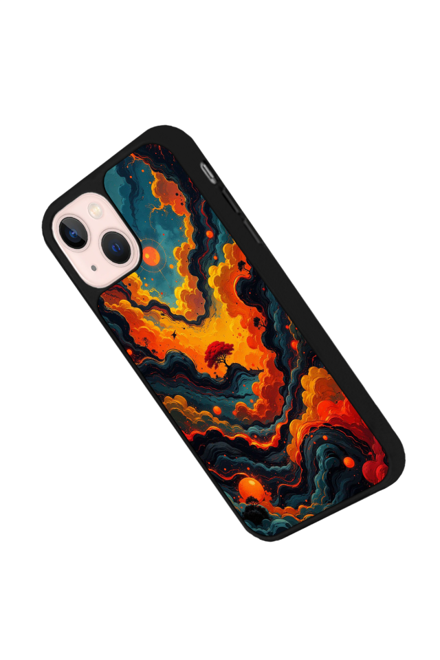iPhone 13/14 Uyumlu Abstract Tasarımlı Glossy Premium Kılıf