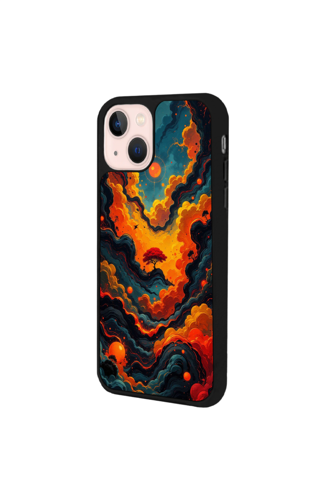 iPhone 13/14 Uyumlu Abstract Tasarımlı Glossy Premium Kılıf