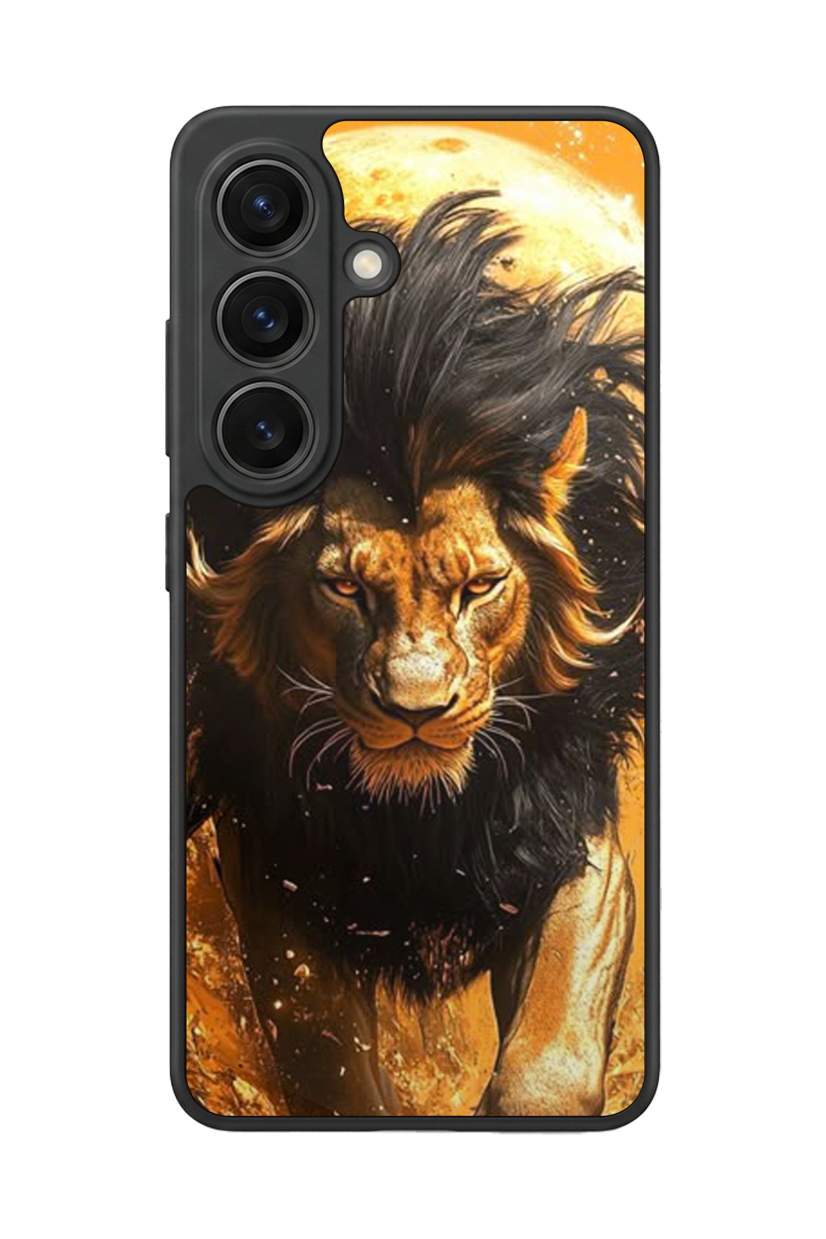 Samsung Galaxy S26 Uyumlu Aslan Tasarımlı Glossy Premium Kılıf