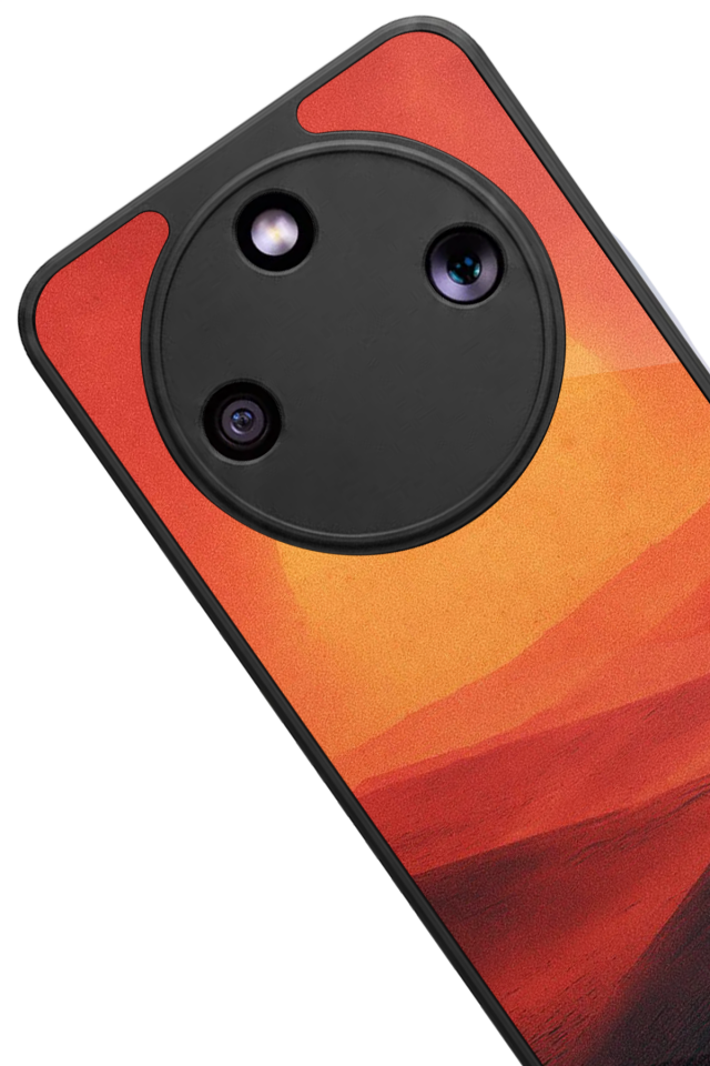 Honor Magic 8 Lite Uyumlu Güneş Tasarımlı Glossy Premium Kılıf