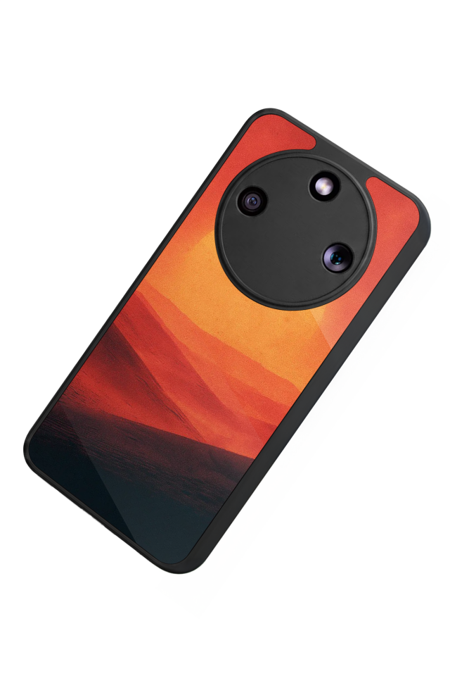 Honor Magic 8 Lite Uyumlu Güneş Tasarımlı Glossy Premium Kılıf