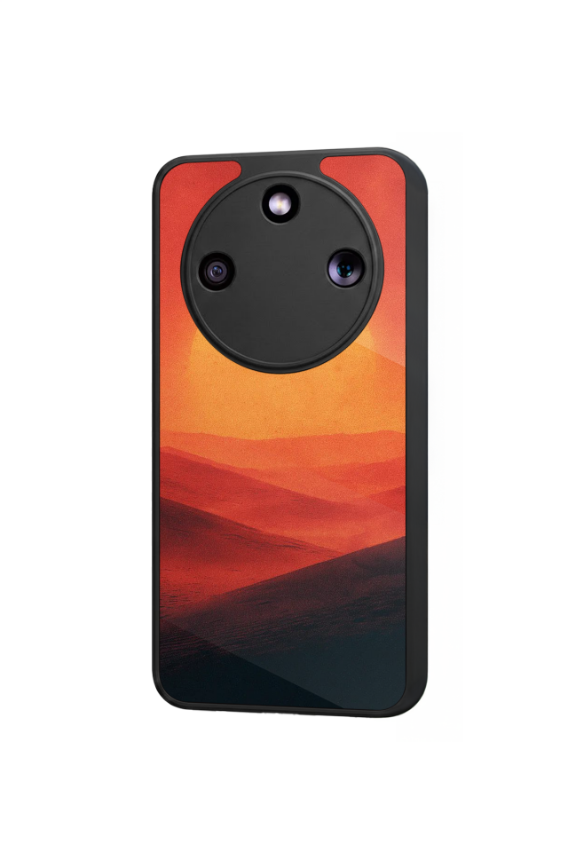 Honor Magic 8 Lite Uyumlu Güneş Tasarımlı Glossy Premium Kılıf