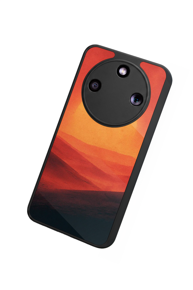 Honor Magic 8 Lite Uyumlu Güneş Tasarımlı Glossy Premium Kılıf