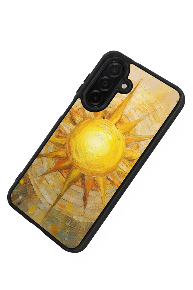 Samsung Galaxy A36 Uyumlu Güneş Tasarımlı Glossy Premium Kılıf