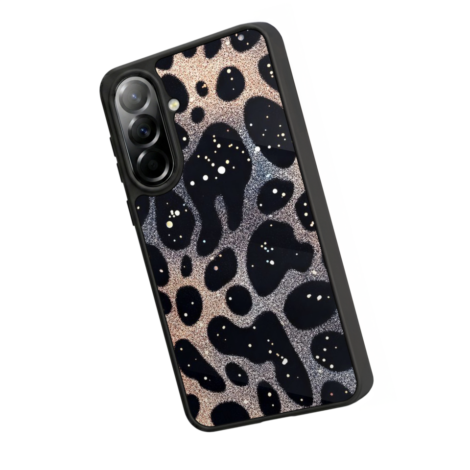 Samsung Galaxy A57 Uyumlu Hologram Leopar Tasarımlı Glossy Premium Kılıf
