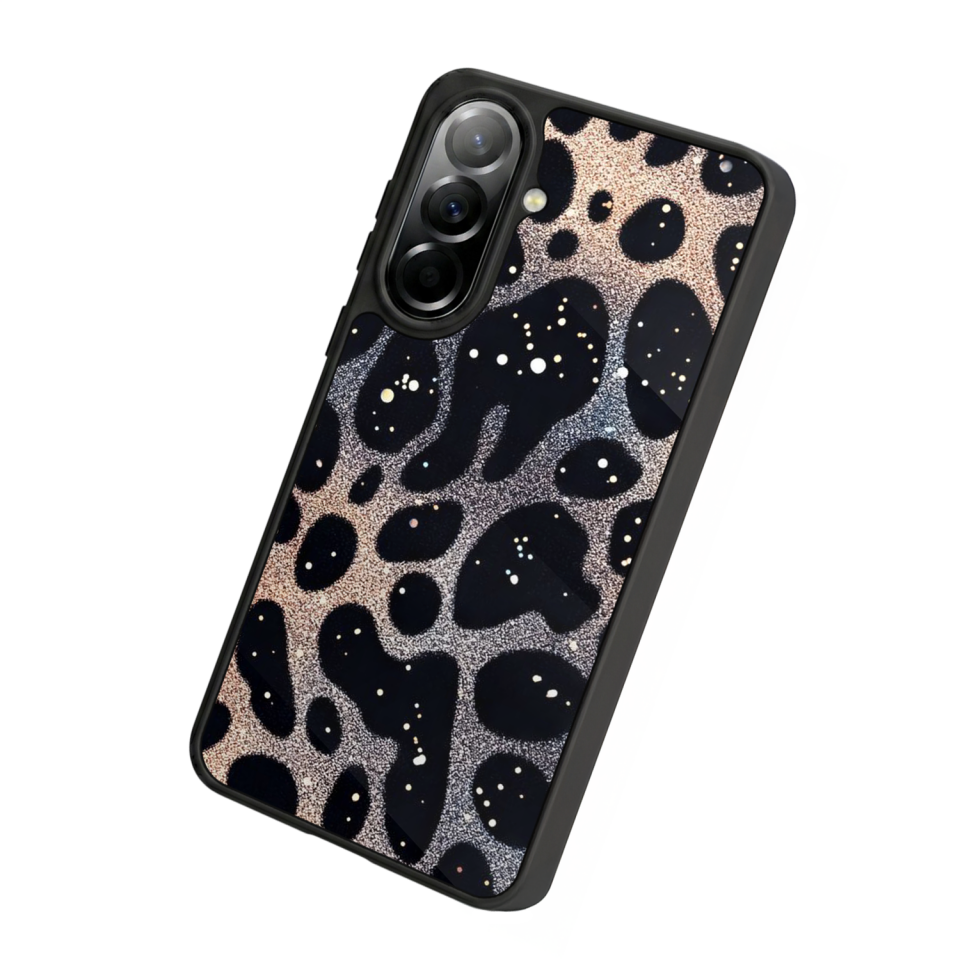Samsung Galaxy A57 Uyumlu Hologram Leopar Tasarımlı Glossy Premium Kılıf