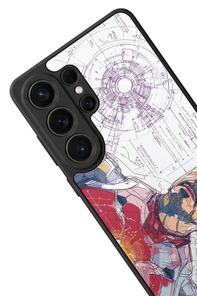 Samsung Galaxy S26 Ultra Uyumlu Iron Man ( Demir Adam ) Tasarımlı Glossy Premium Kılıf