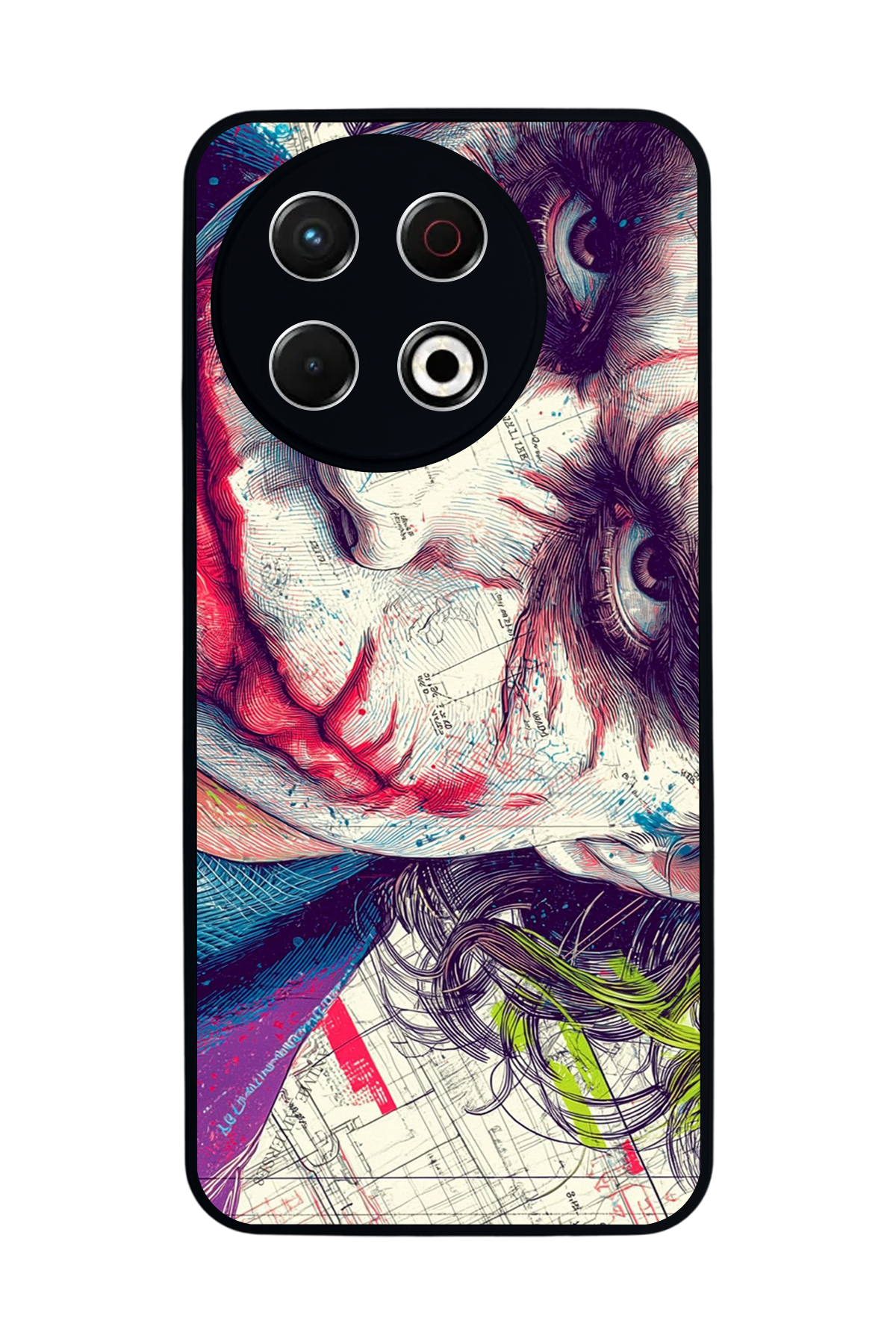 Tecno Spark 30 Pro Uyumlu Joker Tasarımlı Glossy Premium Kılıf