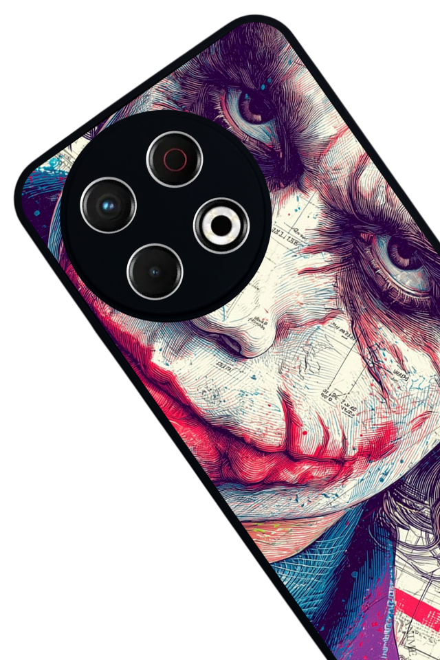 Tecno Spark 30 Pro Uyumlu Joker Tasarımlı Glossy Premium Kılıf