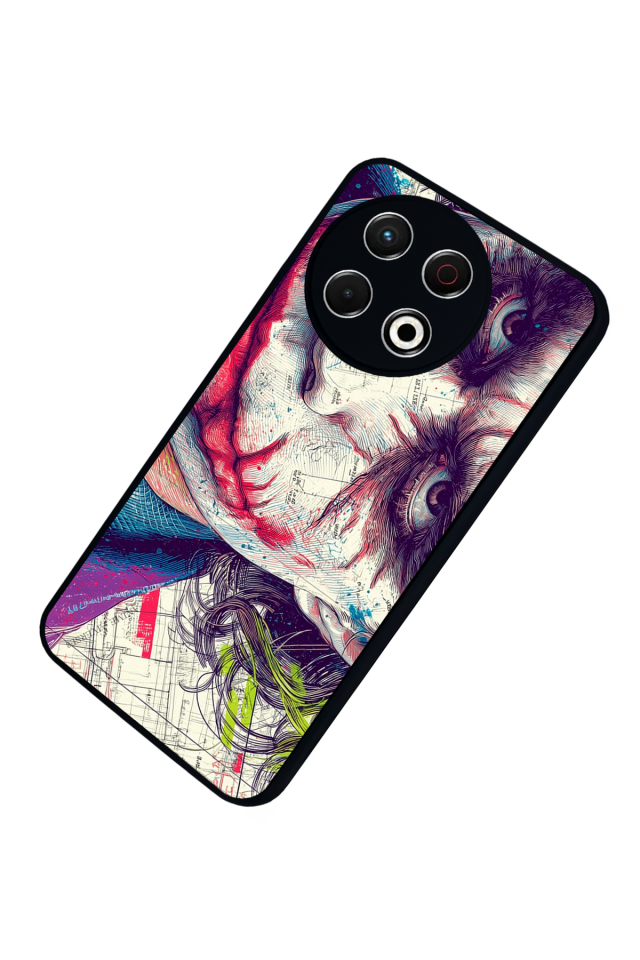 Tecno Spark 30 Pro Uyumlu Joker Tasarımlı Glossy Premium Kılıf