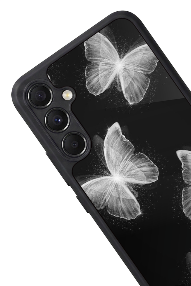 Samsung Galaxy M34 Uyumlu Kelebek Tasarımlı Glossy Premium Kılıf