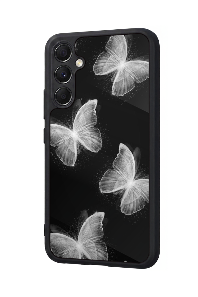 Samsung Galaxy M34 Uyumlu Kelebek Tasarımlı Glossy Premium Kılıf
