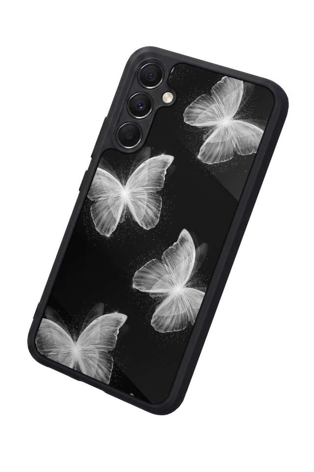 Samsung Galaxy M34 Uyumlu Kelebek Tasarımlı Glossy Premium Kılıf
