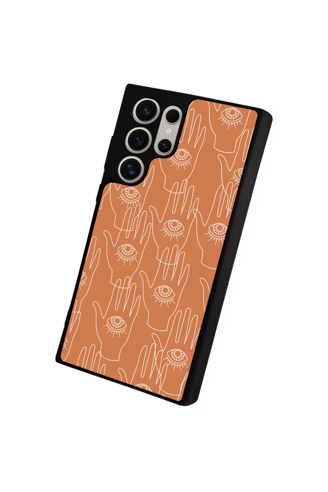 Samsung Galaxy S22 Ultra Uyumlu Line Art Tasarımlı Glossy Premium Kılıf