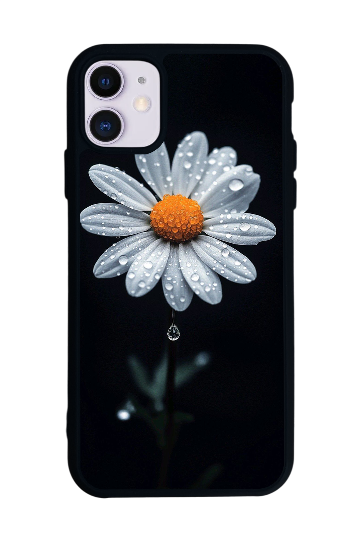 iPhone 11 Uyumlu Papatya Tasarımlı Glossy Premium Kılıf