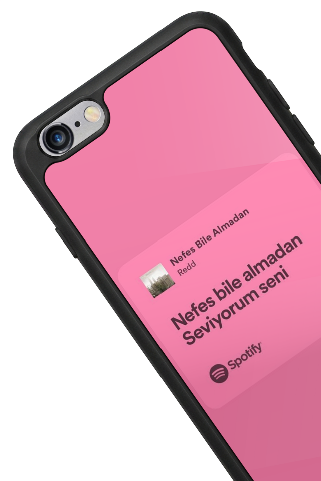 iPhone 6 Plus Uyumlu Sarki Sozleri Tasarımlı Glossy Premium Kılıf