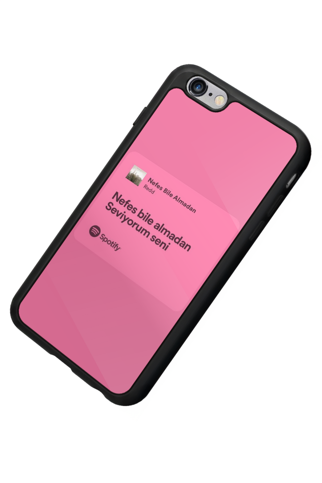 iPhone 6 Plus Uyumlu Sarki Sozleri Tasarımlı Glossy Premium Kılıf