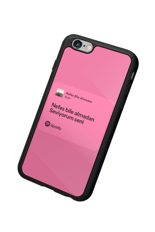 iPhone 6 Plus Uyumlu Sarki Sozleri Tasarımlı Glossy Premium Kılıf