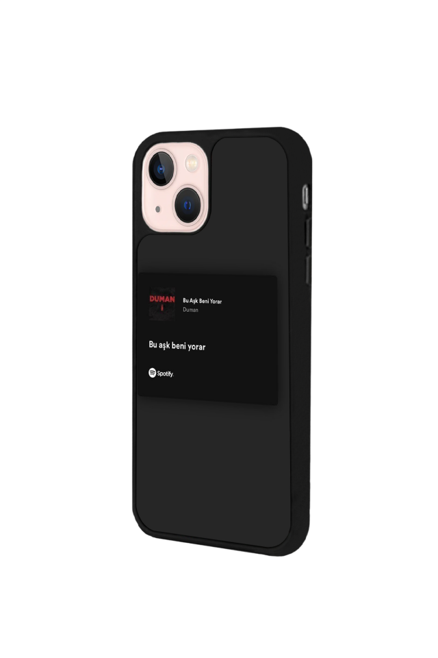 iPhone 13 Mini Uyumlu Sarki Sozleri Tasarımlı Glossy Premium Kılıf