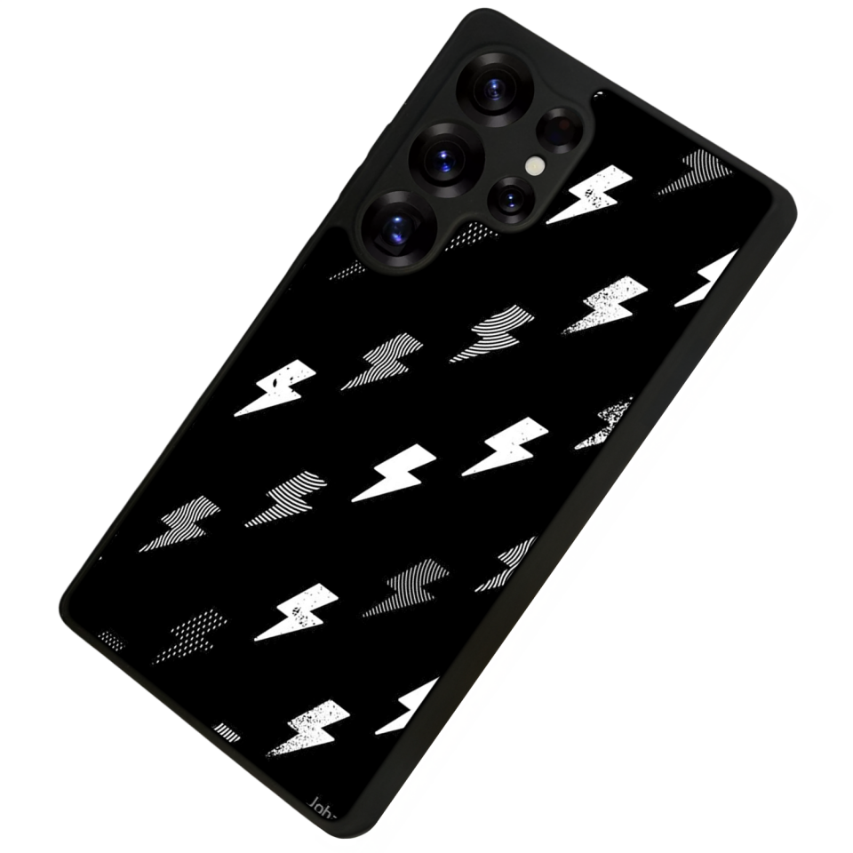Samsung Galaxy S25 Ultra Uyumlu Simsek Tasarımlı Glossy Premium Kılıf