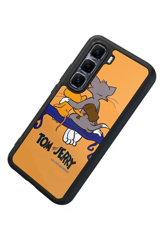 Infinix Hot 60 Pro Plus Uyumlu Tom And Jerry Tasarımlı Glossy Premium Kılıf