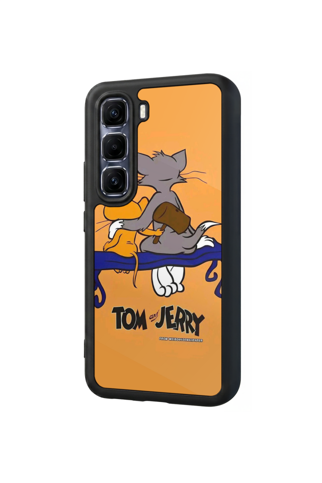 Infinix Hot 60 Pro Plus Uyumlu Tom And Jerry Tasarımlı Glossy Premium Kılıf