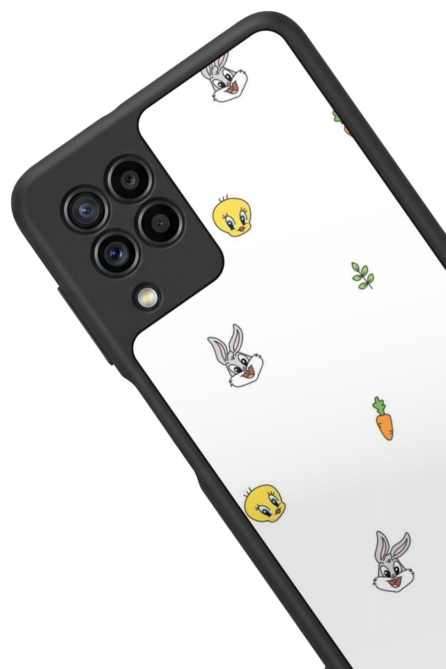 Samsung Galaxy M32 Uyumlu Tweety Tasarımlı Glossy Premium Kılıf
