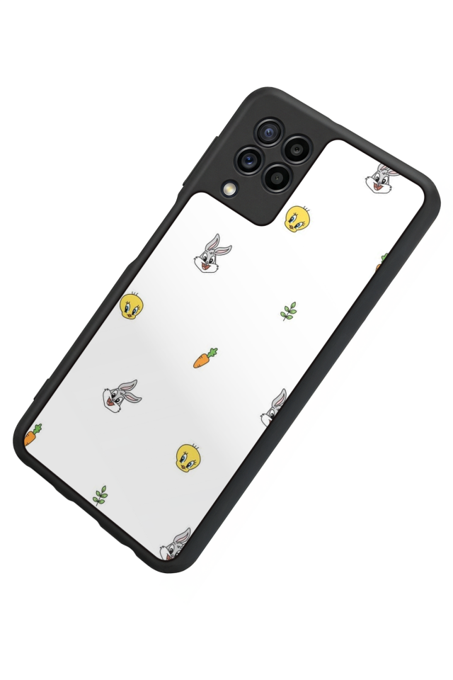 Samsung Galaxy M32 Uyumlu Tweety Tasarımlı Glossy Premium Kılıf