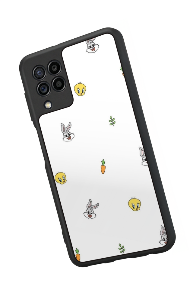 Samsung Galaxy M32 Uyumlu Tweety Tasarımlı Glossy Premium Kılıf