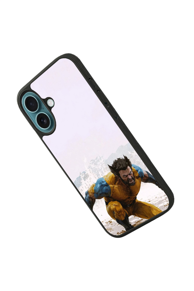iPhone 16 Plus Uyumlu Wolverine Tasarımlı Glossy Premium Kılıf