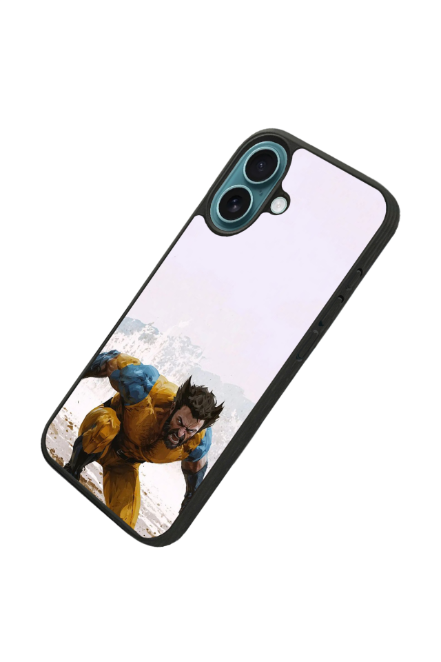iPhone 16 Plus Uyumlu Wolverine Tasarımlı Glossy Premium Kılıf