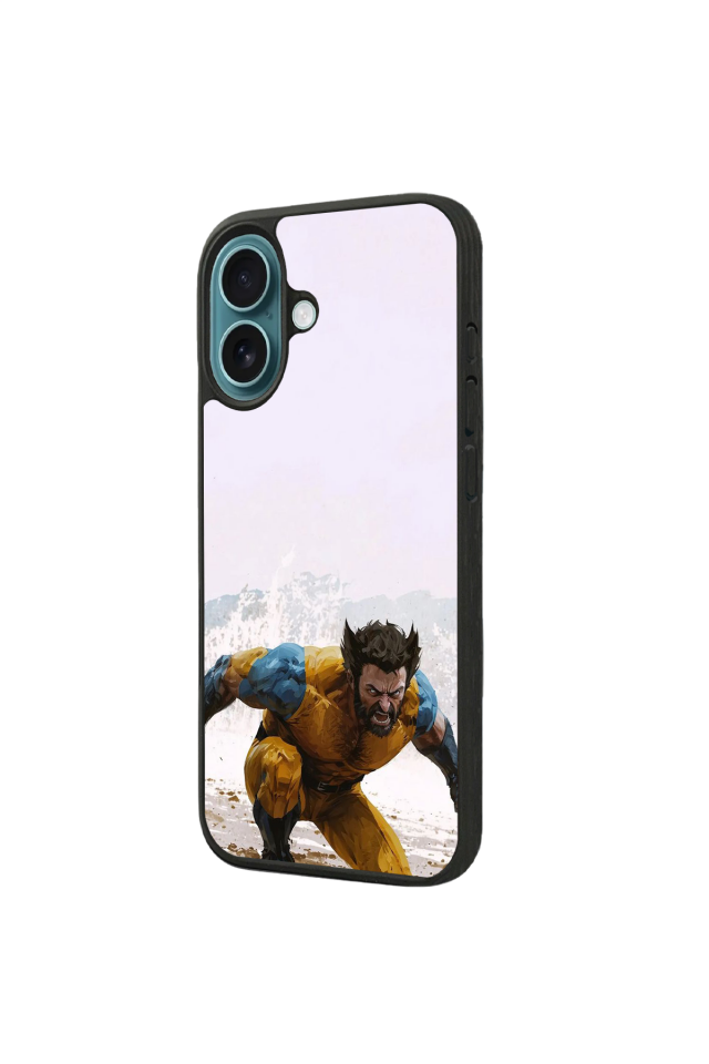 iPhone 16 Plus Uyumlu Wolverine Tasarımlı Glossy Premium Kılıf