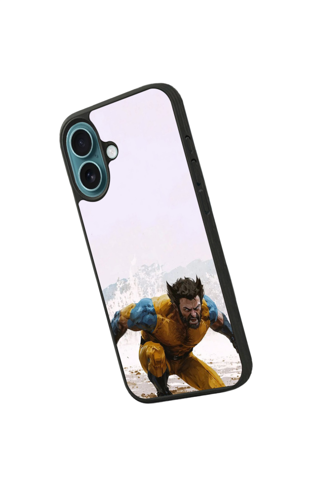 iPhone 16 Plus Uyumlu Wolverine Tasarımlı Glossy Premium Kılıf