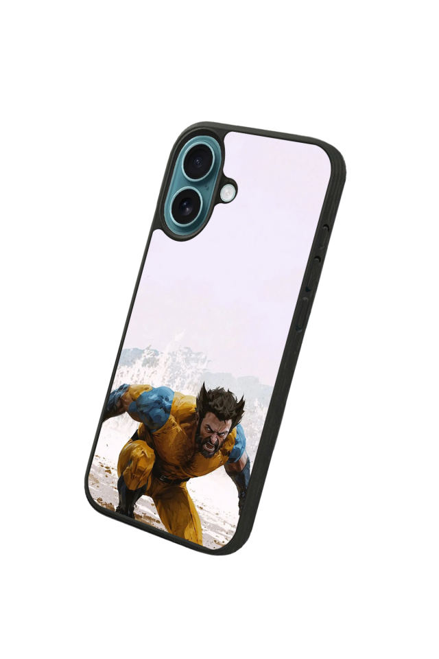 iPhone 16 Plus Uyumlu Wolverine Tasarımlı Glossy Premium Kılıf