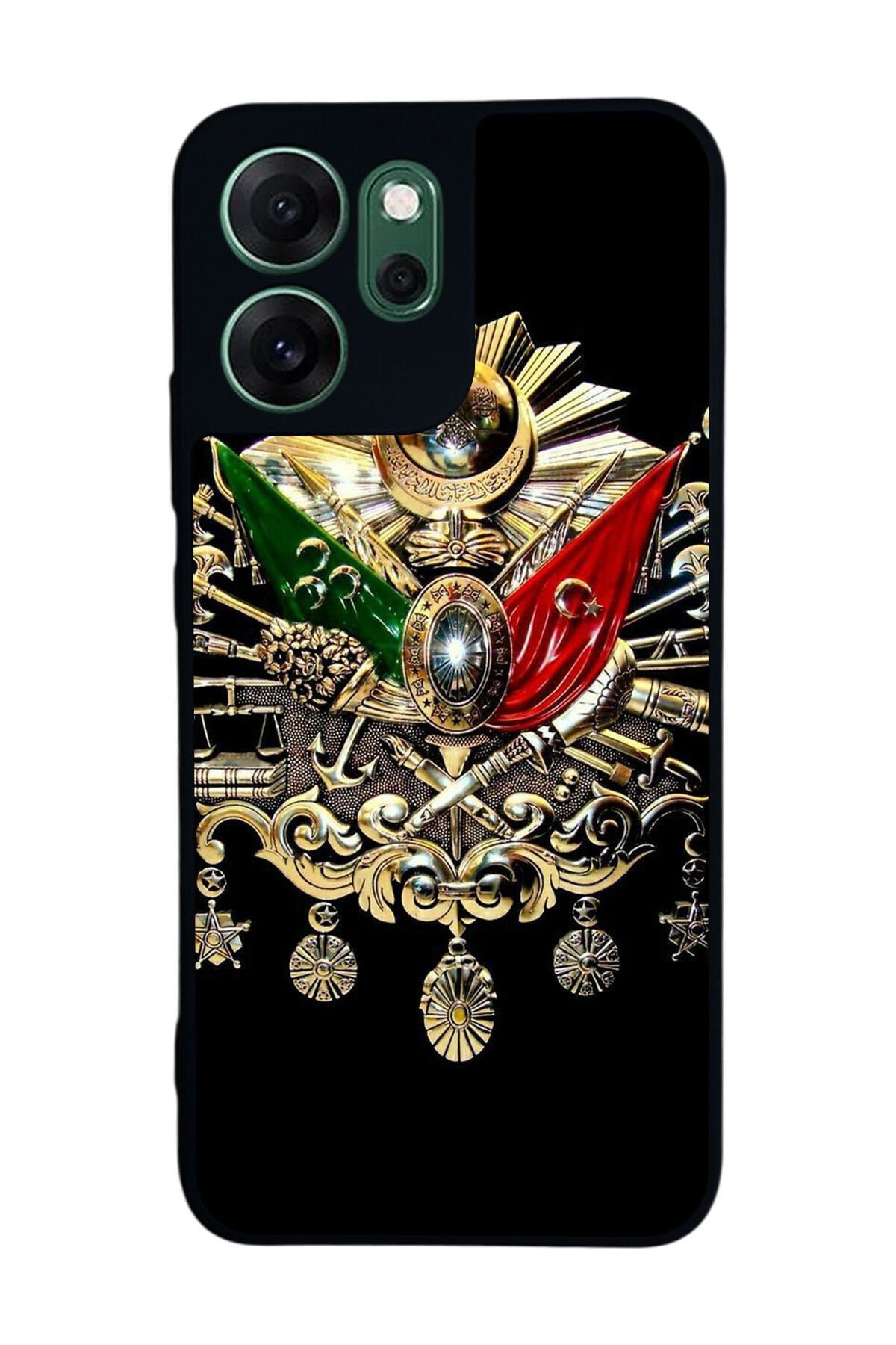 Oppo Reno 14F Uyumlu Osmanli Tugrasi Tasarımlı Glossy Premium Kılıf