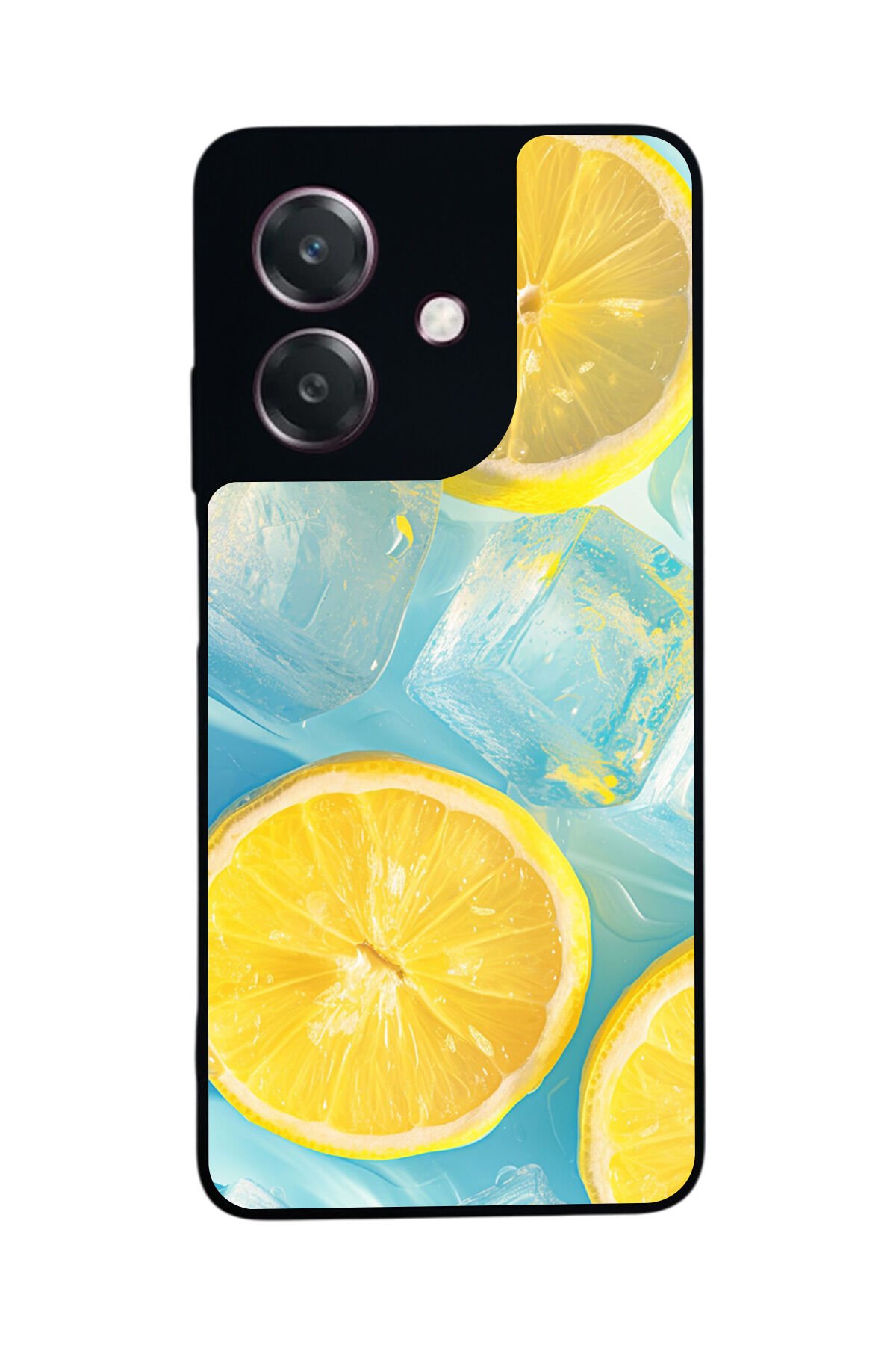 Oppo A3 5G Uyumlu Limon Tasarımlı Glossy Premium Kılıf