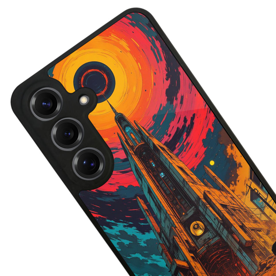 Samsung Galaxy S25 Uyumlu Abstract Tasarımlı Glossy Premium Kılıf