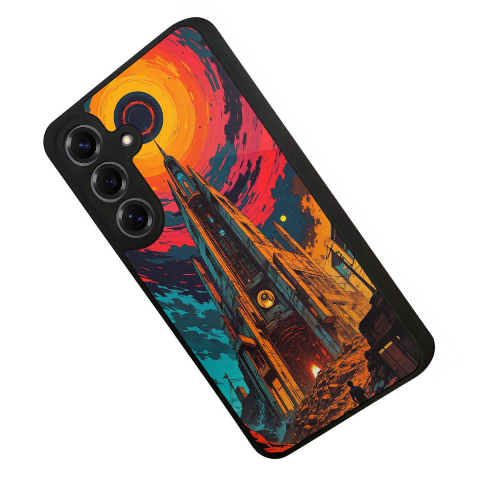 Samsung Galaxy S25 Uyumlu Abstract Tasarımlı Glossy Premium Kılıf